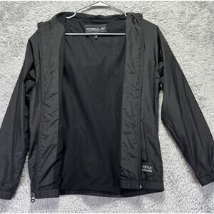 O'Neill Jacket Boys Medium Black Full Zip Jacket Hoodie TRVLR Series Lightweight